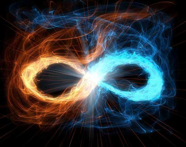 glowing infinity symbol